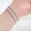 微信图片_20241118115041 Sgarit Fine Jewelry 18K Gold 2Mm Natural Color Sapphire Gemstone Bracelet Jewellery