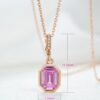 微信图片_20241118115137 Sgarit Fine Jewelry 18K Gold 0.66Ct Pink Sapphire Natural Gemstone Pendant Jewellery