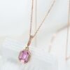 微信图片_20241118115158 Sgarit Fine Jewelry 18K Gold 0.66Ct Pink Sapphire Natural Gemstone Pendant Jewellery