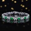 微信图片_20241119093441 Sgarit Fine Jewelry Manufacturer Solid 18K Gold 4.6Ct Natural Gemstone Emerlad Bracelet Jewellery For Women