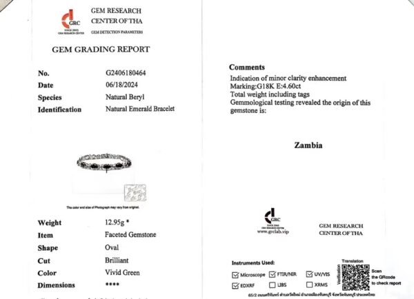 微信图片_202411190935061 Sgarit Fine Jewelry Manufacturer Solid 18K Gold 4.6Ct Natural Gemstone Emerlad Bracelet Jewellery For Women