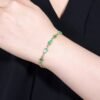 微信图片_202411190935353 Sgarit Fine Jewelry Solid 18K Gold 2.93Ct Zambia Natural Gemstone Emerlad Bracelet Jewellery For Women