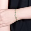 微信图片_202411190935354 Sgarit Fine Jewelry Solid 18K Gold 2.93Ct Zambia Natural Gemstone Emerlad Bracelet Jewellery For Women