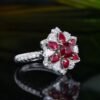 微信图片_202411190935532 Sgarit Fine Jewelry Solid 18K Gold 1.06Ct Mozambique Natural Unheated Pigeon Red Ruby Ring/Pendant Jewellery For Women
