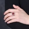 微信图片_20241119093554 Sgarit Fine Jewelry Solid 18K Gold 1.06Ct Mozambique Natural Unheated Pigeon Red Ruby Ring/Pendant Jewellery For Women