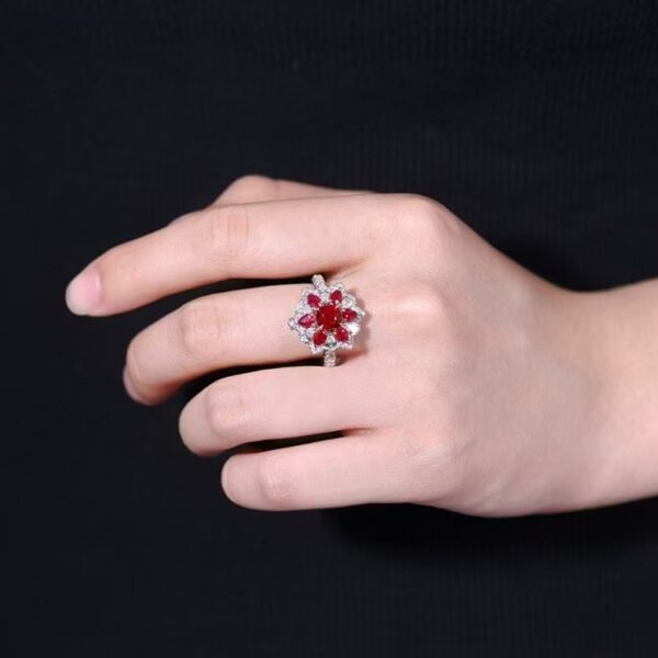 微信图片_202411190935541 Sgarit Fine Jewelry Solid 18K Gold 1.06Ct Mozambique Natural Unheated Pigeon Red Ruby Ring/Pendant Jewellery For Women