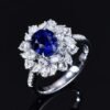 微信图片_202411190936272 Sgarit Fine Jewelry Solid 18K Gold 2.59Ct Mozambique Natural Blue Sapphire Ring /Pendant Without Chain Jewellery For Women