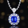 微信图片_202411190936433 Sgarit Fine Jewelry Solid 18K Gold 2.08Ct Natural Royal Blue Sapphire Ring /Pendant Without Chain Jewellery For Women