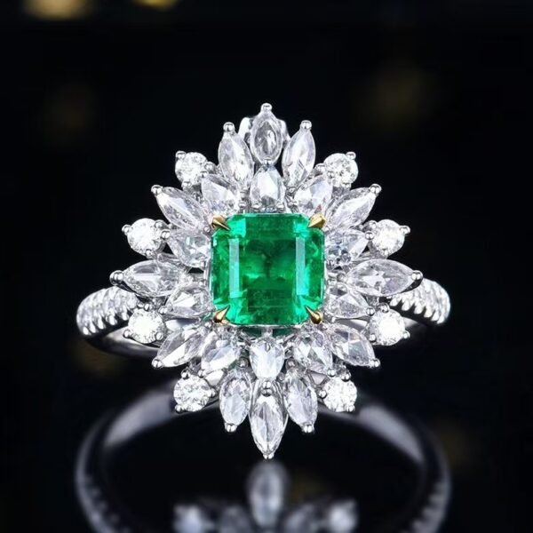 微信图片_20241119093730 Sgarit Fine Jewelry Solid 18K Gold 1.06Ct Natural Wharton Emerald Ring/Pendant Jewellery For Women