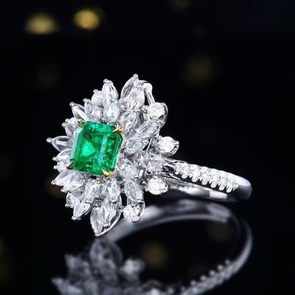 微信图片_20241119093731 Sgarit Fine Jewelry Solid 18K Gold 1.06Ct Natural Wharton Emerald Ring/Pendant Jewellery For Women