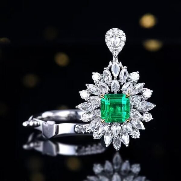 微信图片_202411190937312 Sgarit Fine Jewelry Solid 18K Gold 1.06Ct Natural Wharton Emerald Ring/Pendant Jewellery For Women