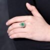 微信图片_202411190937313 Sgarit Fine Jewelry Solid 18K Gold 1.06Ct Natural Wharton Emerald Ring/Pendant Jewellery For Women