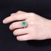 微信图片_202411190937314 Sgarit Fine Jewelry Solid 18K Gold 1.06Ct Natural Wharton Emerald Ring/Pendant Jewellery For Women