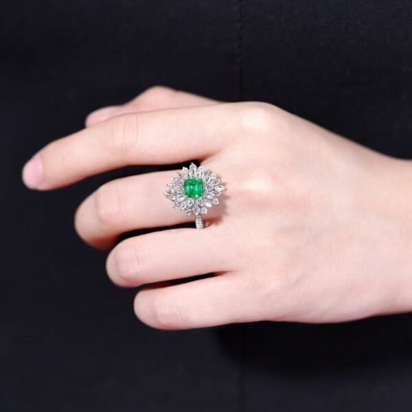 微信图片_202411190937314 Sgarit Fine Jewelry Solid 18K Gold 1.06Ct Natural Wharton Emerald Ring/Pendant Jewellery For Women