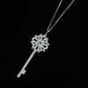 微信图片_20241119160830 Sgarit Fine Jewelry Solid 18K Gold 0.1Ct Natural Blue Diamond Necklace Jewellery For Women