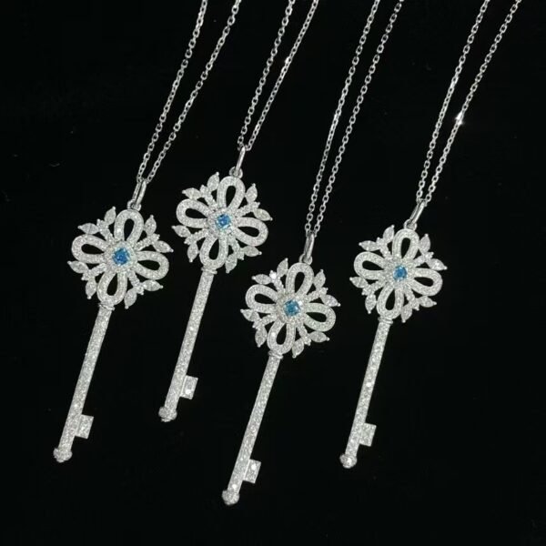 微信图片_20241119160924 Sgarit Fine Jewelry Solid 18K Gold 0.1Ct Natural Blue Diamond Necklace Jewellery For Women