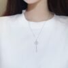 微信图片_20241119160925 Sgarit Fine Jewelry Solid 18K Gold 0.1Ct Natural Blue Diamond Necklace Jewellery For Women
