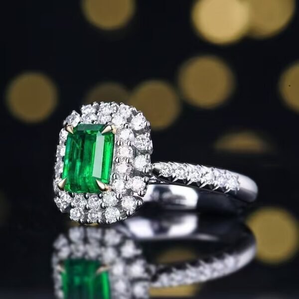微信图片_202411191609492 Sgarit Fine Jewelry Solid 18K Gold 1Ct Natural Gemstone Emerald Ring/Pendant Jewellery For Women