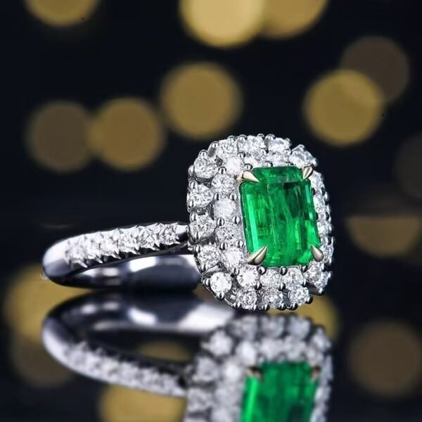 微信图片_202411191609493 Sgarit Fine Jewelry Solid 18K Gold 1Ct Natural Gemstone Emerald Ring/Pendant Jewellery For Women