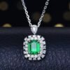 微信图片_202411191609494 Sgarit Fine Jewelry Solid 18K Gold 1Ct Natural Gemstone Emerald Ring/Pendant Jewellery For Women