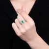微信图片_20241119160950 Sgarit Fine Jewelry Solid 18K Gold 1Ct Natural Gemstone Emerald Ring/Pendant Jewellery For Women
