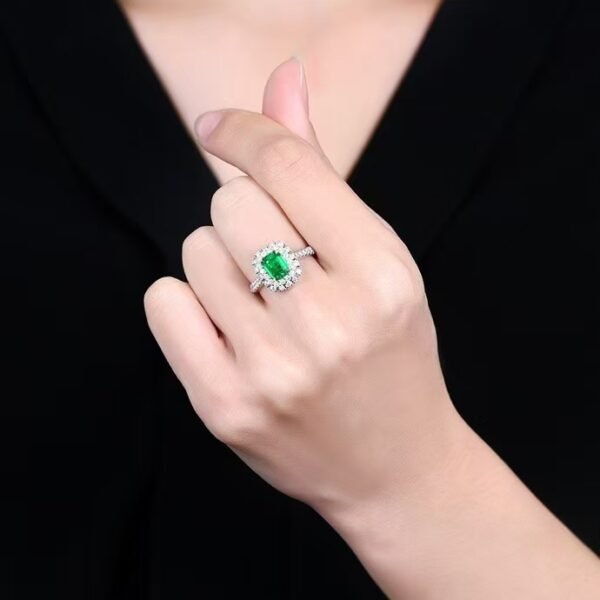 微信图片_20241119160950 Sgarit Fine Jewelry Solid 18K Gold 1Ct Natural Gemstone Emerald Ring/Pendant Jewellery For Women