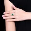微信图片_202411191609502 Sgarit Fine Jewelry Solid 18K Gold 1Ct Natural Gemstone Emerald Ring/Pendant Jewellery For Women