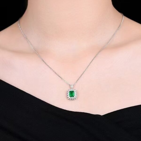 微信图片_202411191609503 Sgarit Fine Jewelry Solid 18K Gold 1Ct Natural Gemstone Emerald Ring/Pendant Jewellery For Women