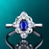 微信图片_20241119161018 Sgarit Fine Jewelry Solid 18K Gold 0.41Ct Sri Lanka Natural Gemstone Royal Blue Sapphire Pendant Jewellery For Women