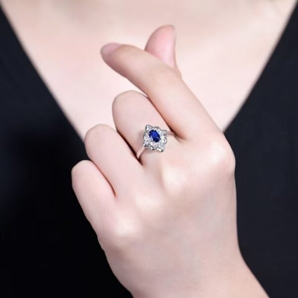 微信图片_202411191610373 Sgarit Fine Jewelry Solid 18K Gold 0.41Ct Sri Lanka Natural Gemstone Royal Blue Sapphire Pendant Jewellery For Women