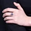 微信图片_20241119161038 Sgarit Fine Jewelry Solid 18K Gold 0.41Ct Sri Lanka Natural Gemstone Royal Blue Sapphire Pendant Jewellery For Women