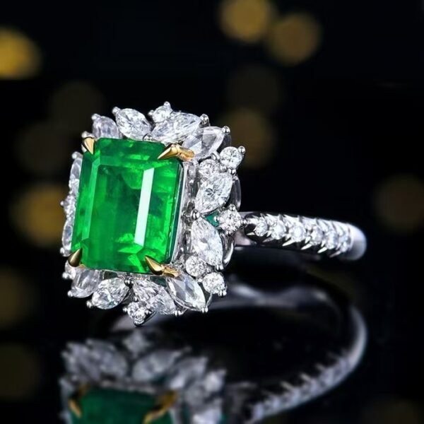 微信图片_20241119161105 Sgarit Fine Jewelry Solid 18K Gold 3.99Ct Natural Gemstone Emerald Ring/Pendant Jewellery For Women