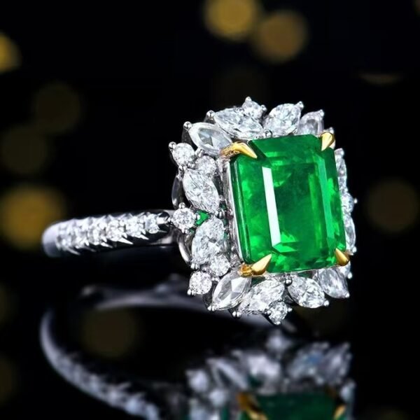 微信图片_202411191611051 Sgarit Fine Jewelry Solid 18K Gold 3.99Ct Natural Gemstone Emerald Ring/Pendant Jewellery For Women