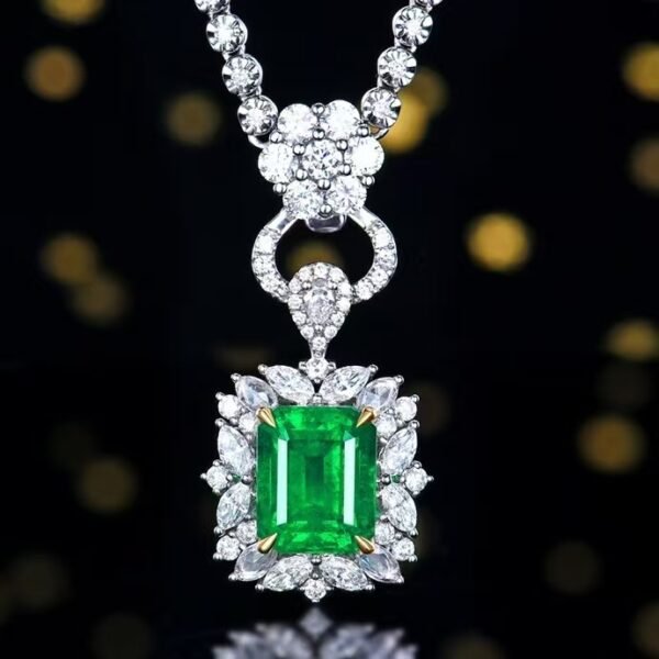 微信图片_202411191611052 Sgarit Fine Jewelry Solid 18K Gold 3.99Ct Natural Gemstone Emerald Ring/Pendant Jewellery For Women