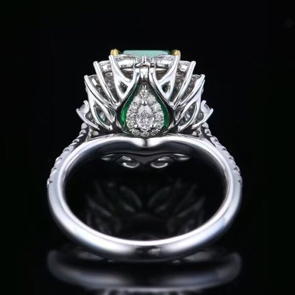 微信图片_202411191611054 Sgarit Fine Jewelry Solid 18K Gold 3.99Ct Natural Gemstone Emerald Ring/Pendant Jewellery For Women