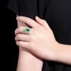 微信图片_20241119161106 Sgarit Fine Jewelry Solid 18K Gold 3.99Ct Natural Gemstone Emerald Ring/Pendant Jewellery For Women