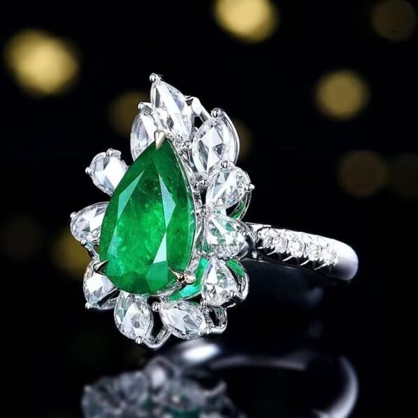 微信图片_20241119161143 Sgarit Fine Jewelry Solid 18K Gold 3.68Ct Natural Gemstone Emerald Ring/Pendant Jewellery For Women