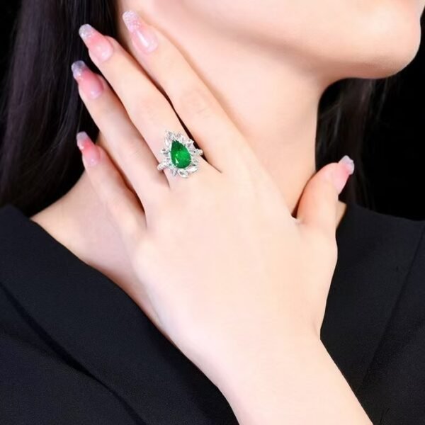 微信图片_202411191611443 Sgarit Fine Jewelry Solid 18K Gold 3.68Ct Natural Gemstone Emerald Ring/Pendant Jewellery For Women