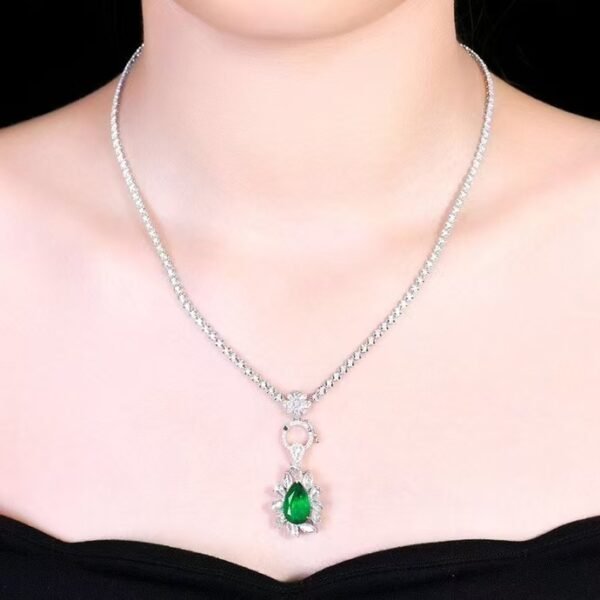 微信图片_20241119161145 Sgarit Fine Jewelry Solid 18K Gold 3.68Ct Natural Gemstone Emerald Ring/Pendant Jewellery For Women