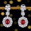 微信图片_20241119161225 Sgarit Fine Jewelry Solid 18K Gold 1.07Ct 1.02Ct Natural Gemstone Pigeon Red Ruby Stud Earrings Jewellery For Women