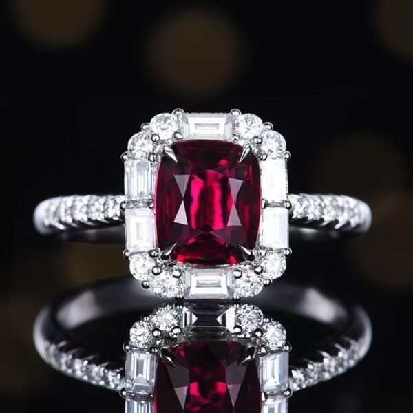 微信图片_20241119161319 Sgarit Fine Jewelry Solid 18K Gold 1.17Ct Natural Gemstone Unheated Red Ruby Ring/Pendant Jewellery For Women