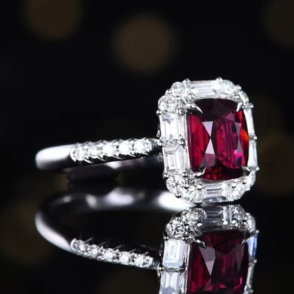微信图片_202411191613371 Sgarit Fine Jewelry Solid 18K Gold 1.17Ct Natural Gemstone Unheated Red Ruby Ring/Pendant Jewellery For Women