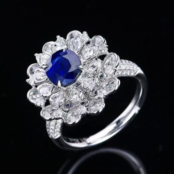 微信图片_202411211700592 Sgarit Fine Jewelry Manufacturer Real 18K Gold 1.82Ct Natural Sri Lanka Royal Blue Sapphire Ring/Pendant Jewellery
