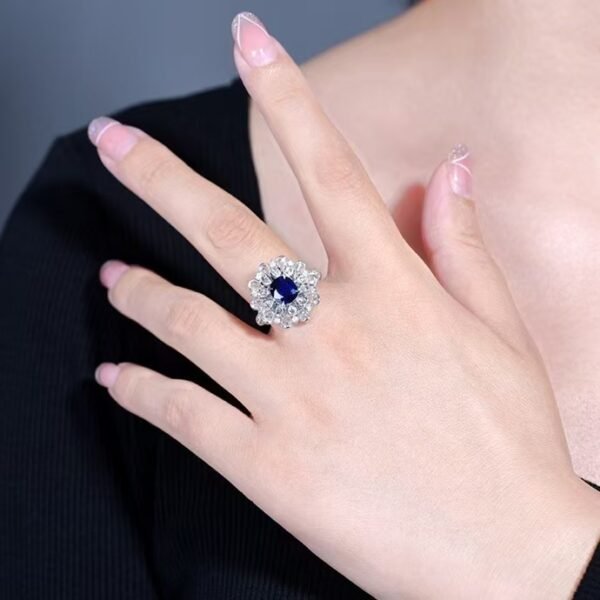 微信图片_202411211700593 Sgarit Fine Jewelry Manufacturer Real 18K Gold 1.82Ct Natural Sri Lanka Royal Blue Sapphire Ring/Pendant Jewellery