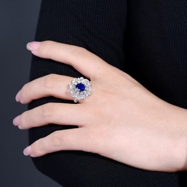 微信图片_202411211700594 Sgarit Fine Jewelry Manufacturer Real 18K Gold 1.82Ct Natural Sri Lanka Royal Blue Sapphire Ring/Pendant Jewellery