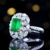 微信图片_202411211701441 Sgarit Fine Jewelry Manufacturer Real 18K Gold 3.02Ct Afghanistan Natural Gemstone Green Emerald Ring Jewellery