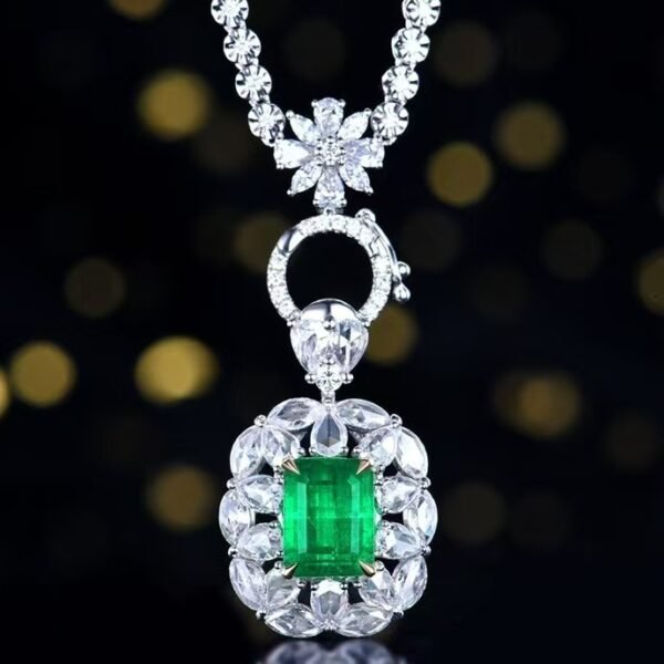 微信图片_20241121170145 Sgarit Fine Jewelry Manufacturer Real 18K Gold 3.02Ct Afghanistan Natural Gemstone Green Emerald Ring Jewellery