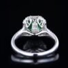 Sgarit Fine Jewelry Manufacturer Real 18K Gold 1.55Ct Natural Gemstone Green Emerald Ring Jewellery