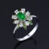 微信图片_202411211702242 Sgarit Fine Jewelry Manufacturer Real 18K Gold 0.52Ct Natural Gemstone Green Emerald Ring Jewellery