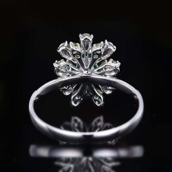微信图片_202411211702243 Sgarit Fine Jewelry Manufacturer Real 18K Gold 0.52Ct Natural Gemstone Green Emerald Ring Jewellery